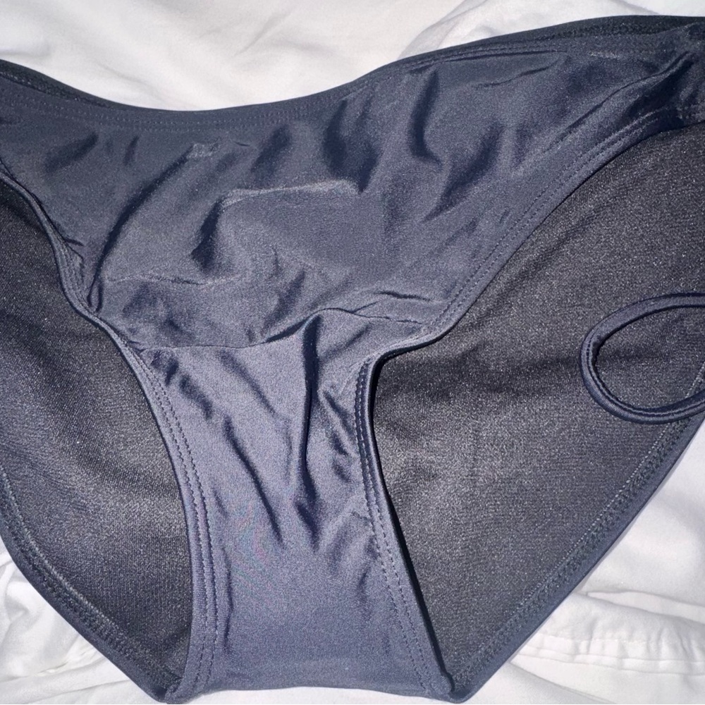 SALT + COVE Black Side Tie Bikini Bottom XL NWT Lined Swim Separate - Picture 5 of 6